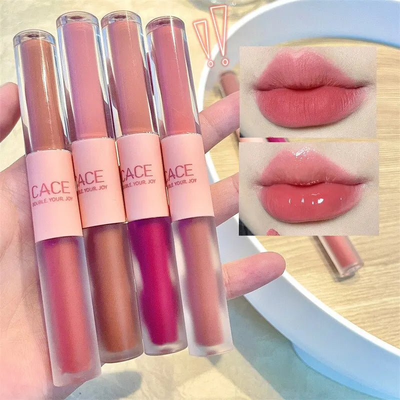 Double Lip Gloss Mirror And Matte