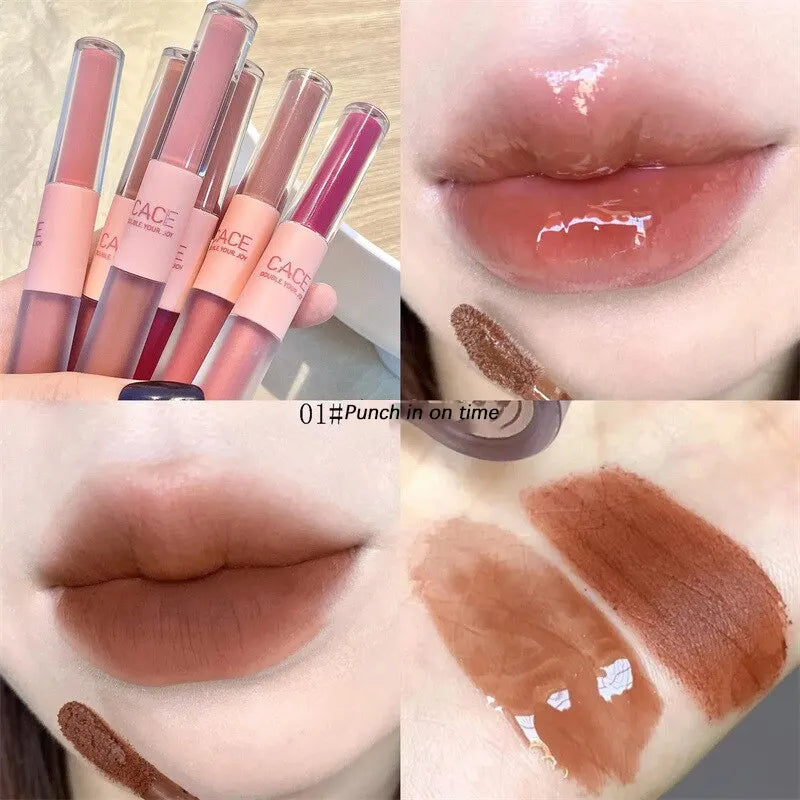 Double Lip Gloss Mirror And Matte