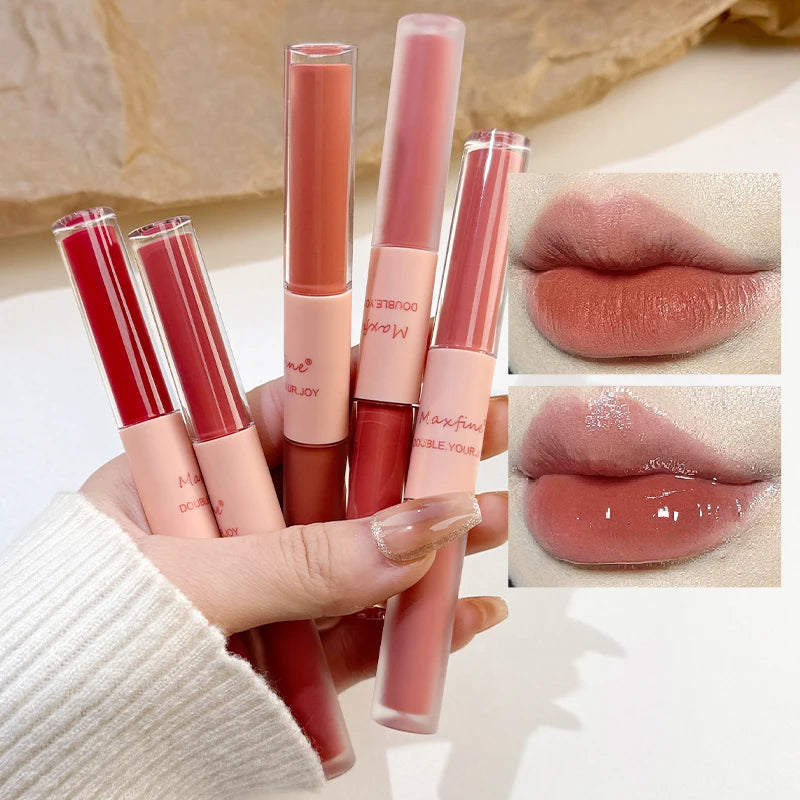 Double Lip Gloss Mirror And Matte