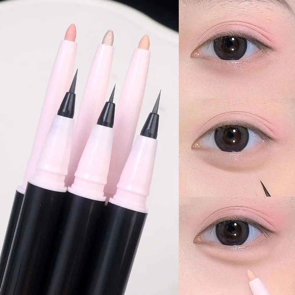 Lapiz Sombra de Ojos con iluminador - Double Pen Waterproof