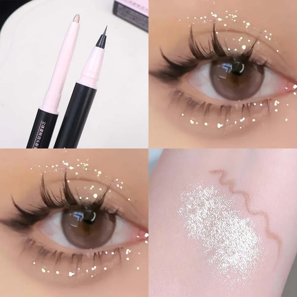 Lapiz Sombra de Ojos con iluminador - Double Pen Waterproof