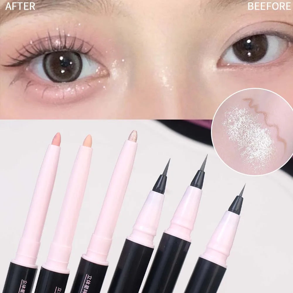 Lapiz Sombra de Ojos con iluminador - Double Pen Waterproof