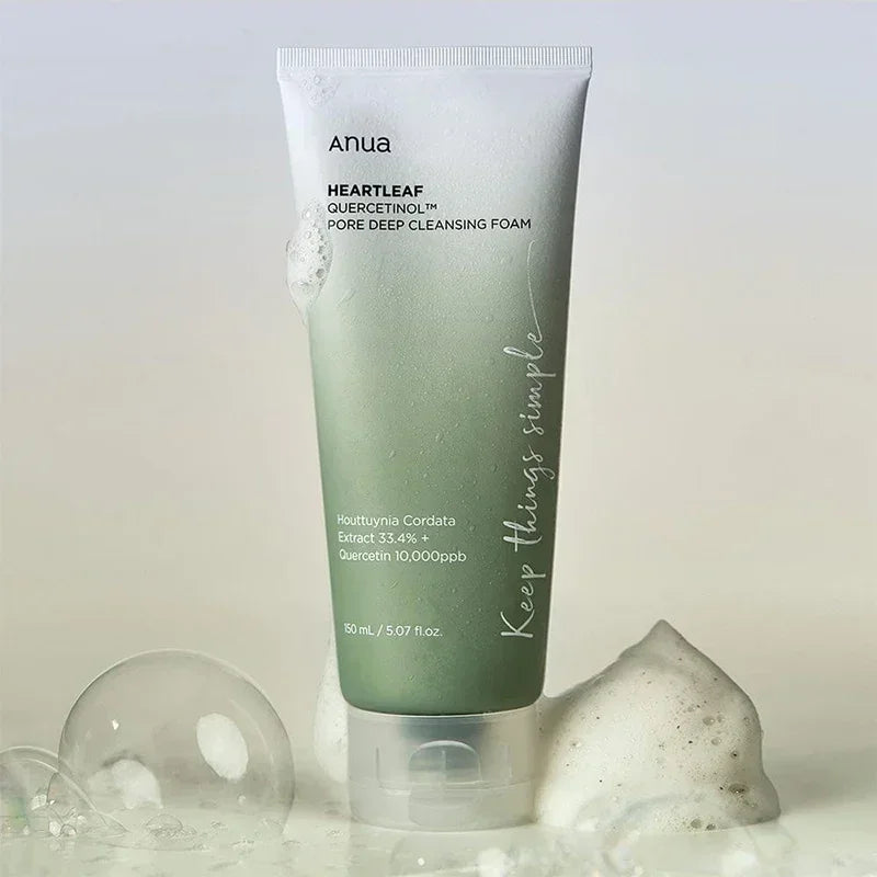 Anua - Espuma Limpiadora Heartleaf Quercetinol Pore Deep Cleansing Foam