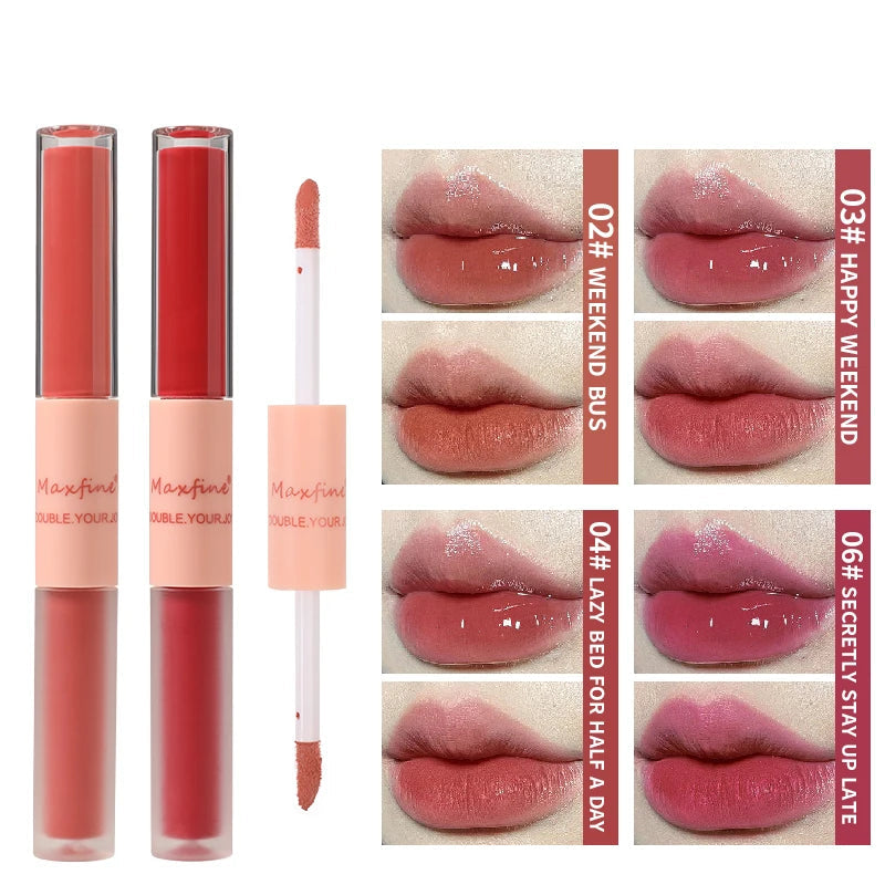 Double Lip Gloss Mirror And Matte