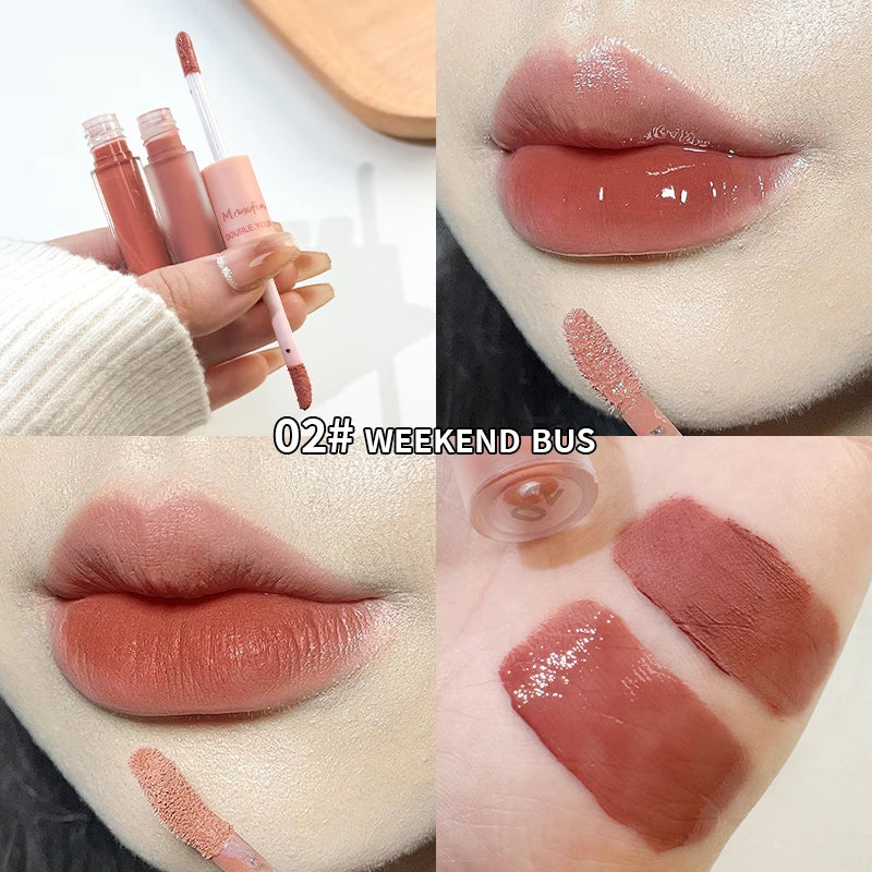 Double Lip Gloss Mirror And Matte