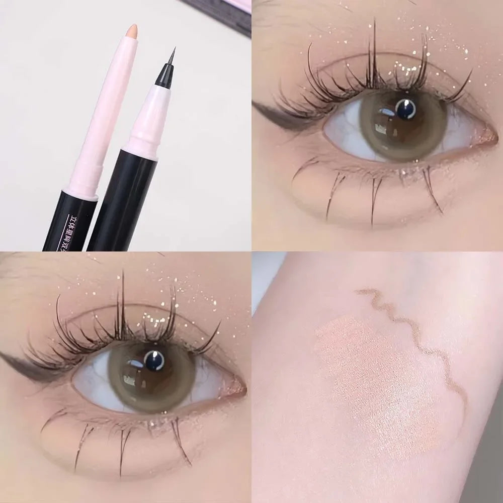 Lapiz Sombra de Ojos con iluminador - Double Pen Waterproof