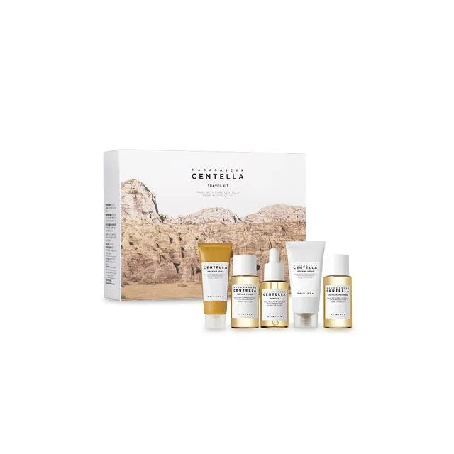 SKIN 1004 - Kit de Viaje - Ampolla, Tónico, Crema, Aceite Limpiador Madagascar Centella